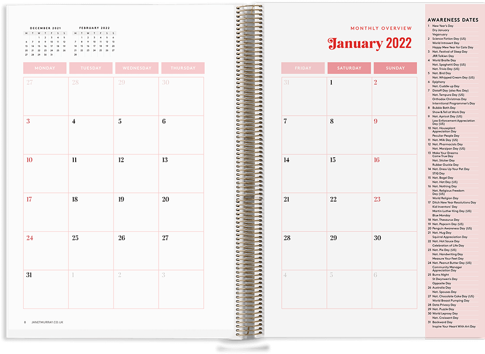 Courageous Content Planner inside monthly view