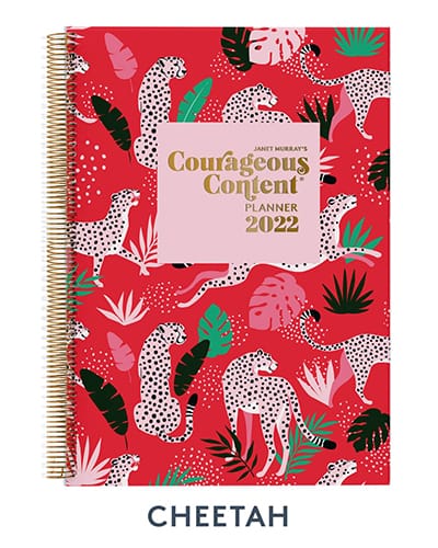 Courageous Content Planner 2022 Cheetah Cover Small