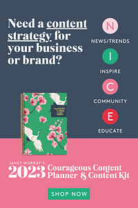 Courageous content Planner & Kit 2023